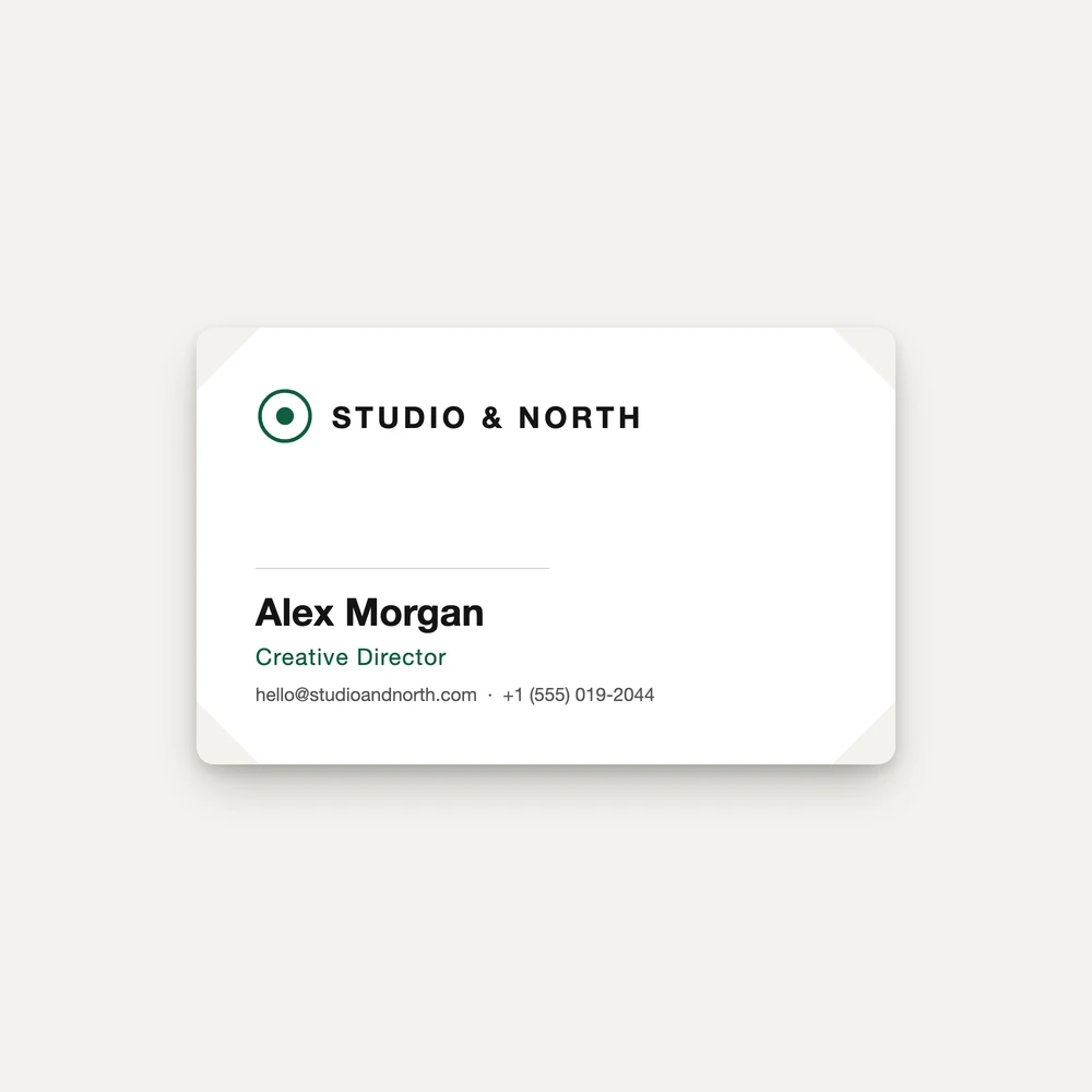 Any Shape (Die-cut) Business Cards