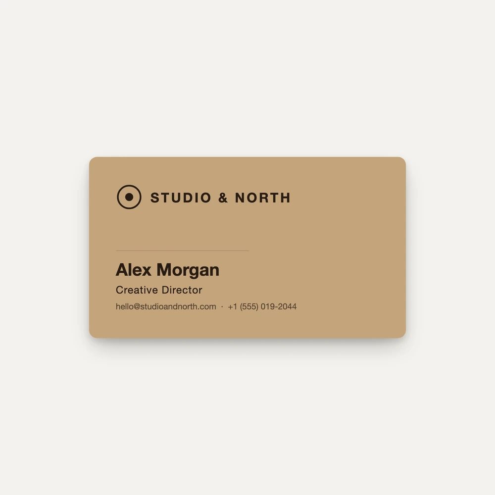 Brown Kraft Business Cards